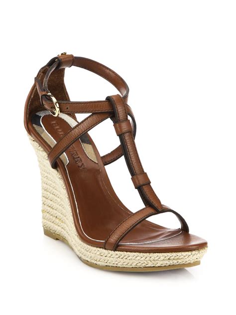 burberry wedge shoes on sale|burberry espadrille wedges.